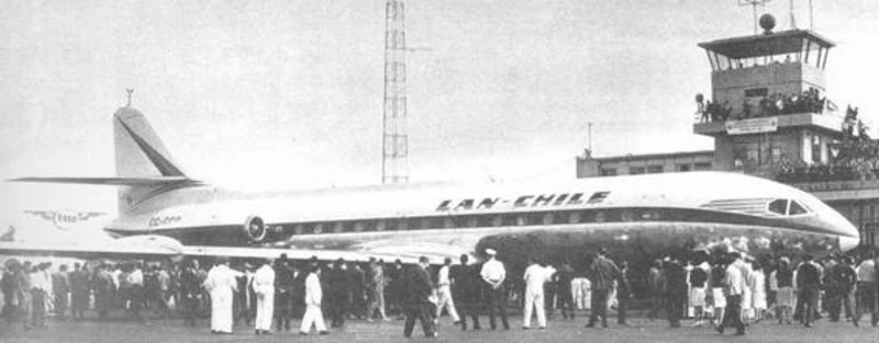 Presentación del primer “Caravelle” de LAN Chile.